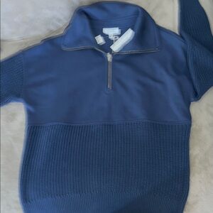 NWT Haven Well Within Organic Cotton Half-Zip women sweater.